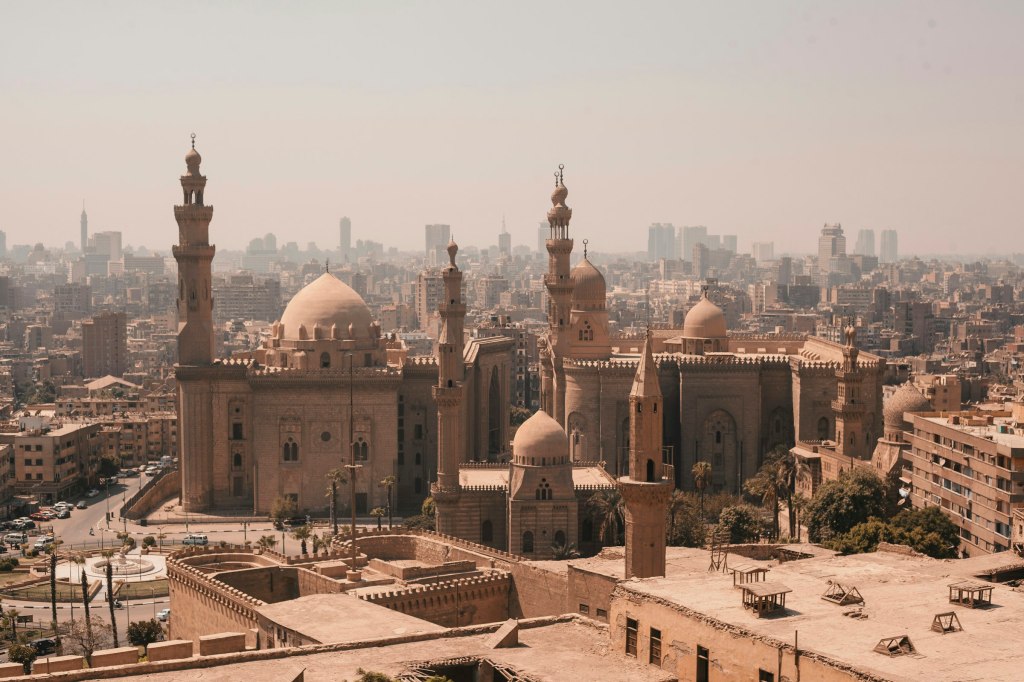 The Mosque of Rifai and Sultan Hassan in historic Islamic Cairo, Egypt