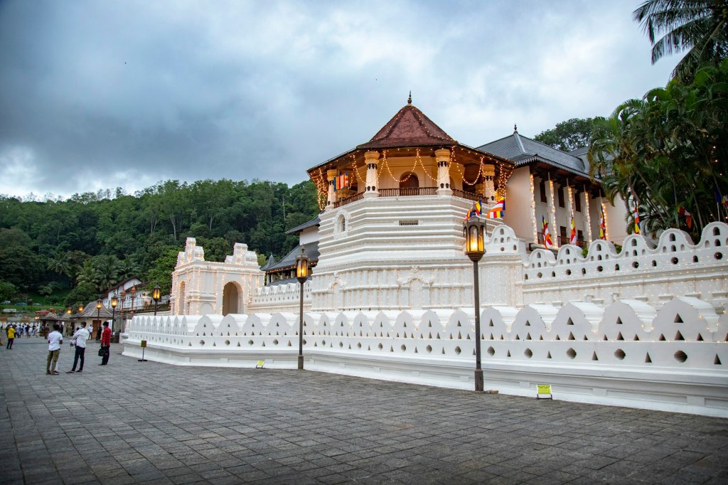 Golden-roofed Temple of the Tooth in Kandy, Sri Lanka