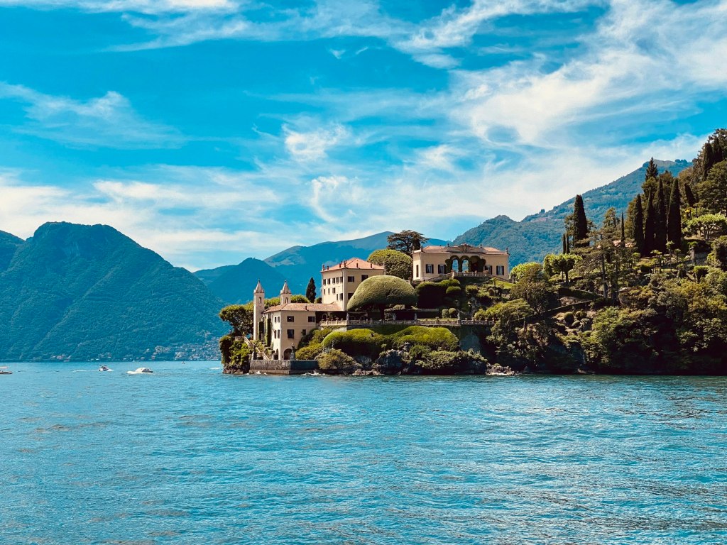 Historic villa on a small promontory on Lake Como, Italy